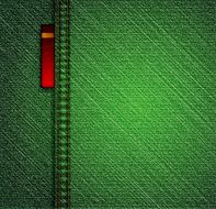 Detailed green jeans texture Vector