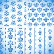 Blue classic Ornaments Set