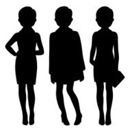 Three fashion silhouettes N2