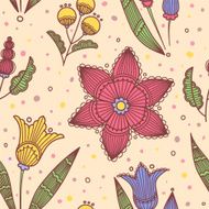 Seamless light striped flowers N2