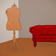 Clothing Mannequin Illustration