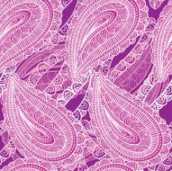 pink paisley - seamless pattern