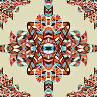 Optic effect geometric leaf pattern
