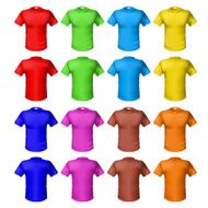 Bright colored shirts