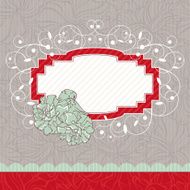 vector floral frame N12