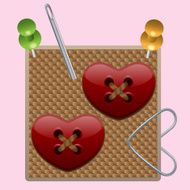 Heart buttons