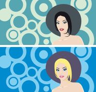 Beautiful women in hat