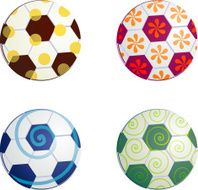 Design football balls symbols