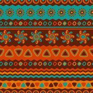 Abstract vector ethnic seamless pattern