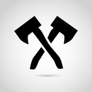 Lumberjack axe icon N2