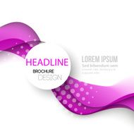Abstract curved lines background Template brochure design N73