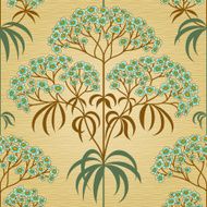 Traditional floral pattern in retro style N7