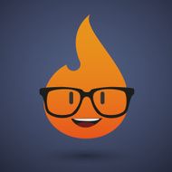 cute flame avatar wearing glasses N2