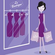 Trendy Woman Shopping