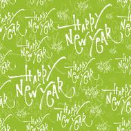 Calligraphic xmas wrapping paper simless pattern