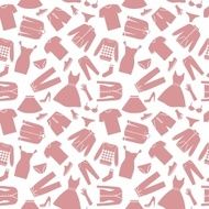 Seamless background with clothes
