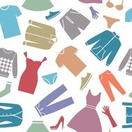 Seamless background with clothes N2