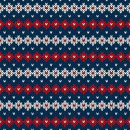 Seamless Knitted Pattern Festive and Fashionable Sweater Design N4