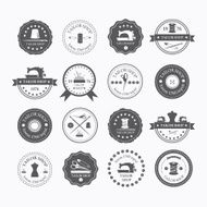 Set of vintage tailor labels N3