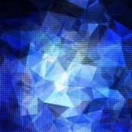 Abstract geometric shining blue background