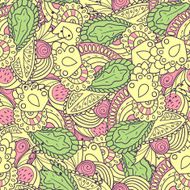 Hand drawn spring seamless pattern N2