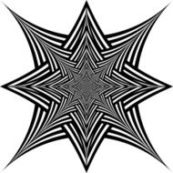 Black and white hypnotic background N12