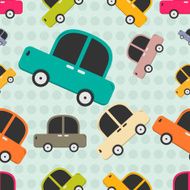 Seamless pattern with cars N3