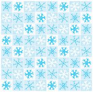 Seamless Snowflake Background Tile ( vector)