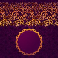 Vintage seamless border in Eastern style N2
