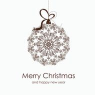 Vector Christmas tree decorations N3