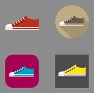 Flat Sneakers icons