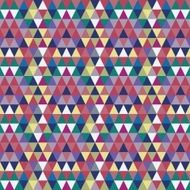 Colorful modern geometric abstract triangle seamless pattern
