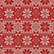 Winter Holiday Seamless Knitted Pattern N15