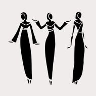 East women in veiled N4