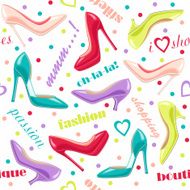 Seamless pattern with shoes N12