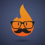 Hipster flame