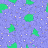 Beautiful seamless background with flower hydrangea