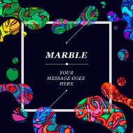 Abstract painting template Handmade texture marble technique