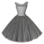 Gray ball dress