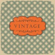 Polka dot design vintage styled background N2