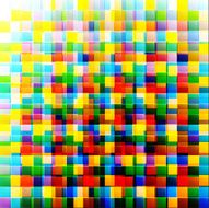 Abstract colorful background from square parts with space for te