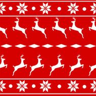 Traditional Nordic Scandinavian sweater pattern vector illustration