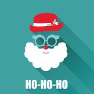Christmas Retro Santa Card - in vector N3