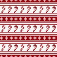 Striped christmas pattern with candy cane Vector seamless background