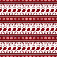 Striped christmas pattern Vector seamless background