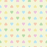 Vector Seamless Pattern with Hearts N12