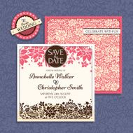 Floral wedding card N9