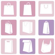 Vector Set of Shopping Bags Icons N5