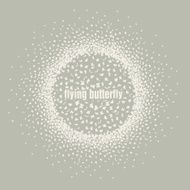 butterflies flying in a circle scatter different directions pastel N2