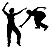 Vector silhouette of a woman N989